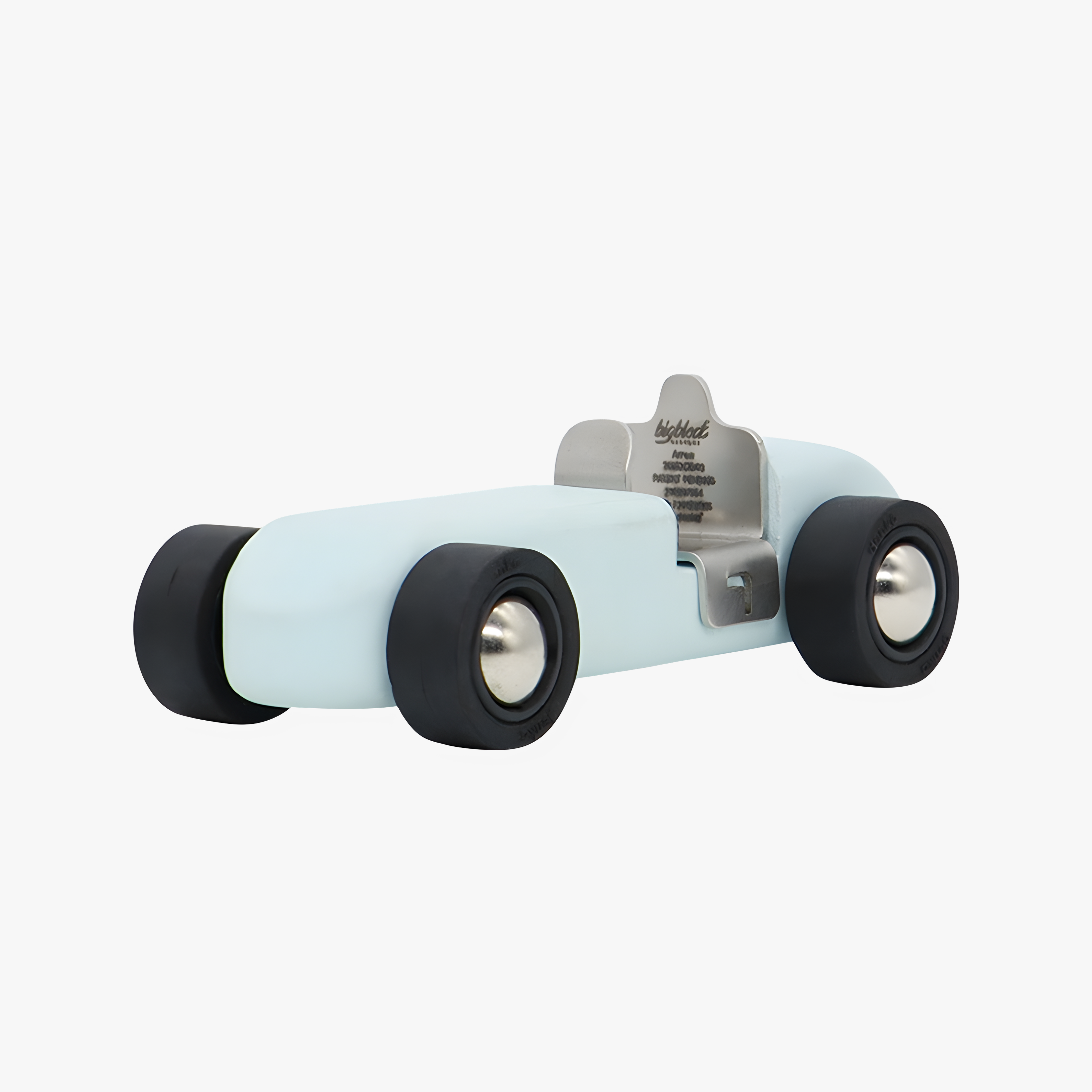 Model of a race car on a white background