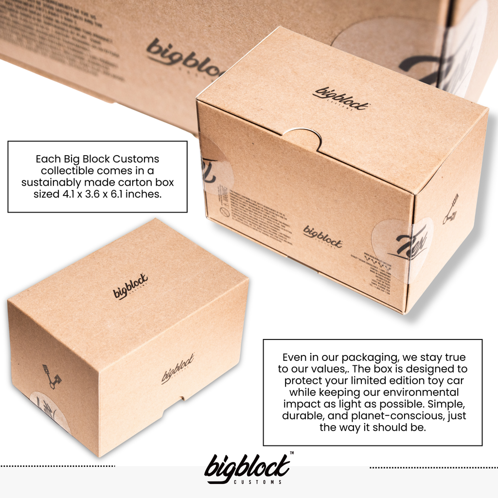 Brown cardboard boxes with 'bigblock' branding on a white background